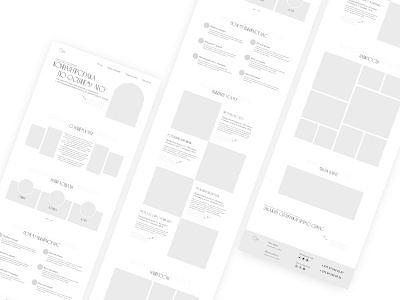 Prototype of landing page concept design landing landing page prototype typography ui ux