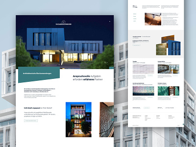 Fassadenschmiede clean screendesign web webdesign