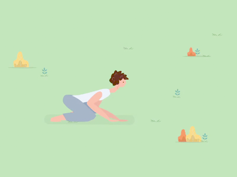 yoga (?) 2d animation after effects character motion motion animation motiongraphic motiongraphics yoga