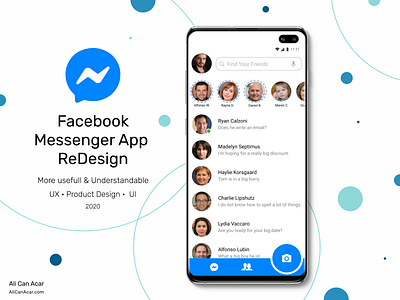 Facebook Messenger App ReDesign Chat Page Product Design UX UI 2020 app chat chat app facebook facebook ad messages messenger messenger app mobile mobile app design mobile design product design redesign ui ui design user experience design user interface design ux ux design