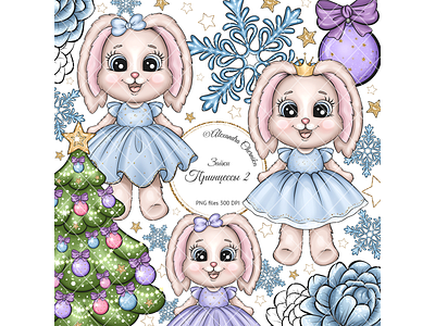 Bunny girl baby animals clipart bunny illustration clipart design digital art digital illustration ill illustration new year