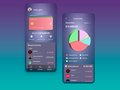 Mobile Banking App app concept design mobile ui ux