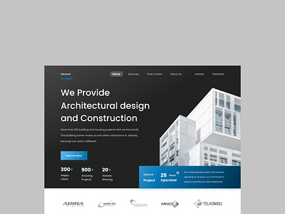 A landing page of a Real Estate Company 003 dailyui landing page real estate