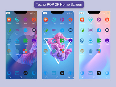 Apps icon on tecno pop 2f