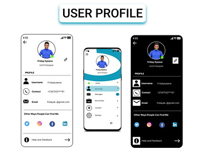 user profile dailyui day6 user profile