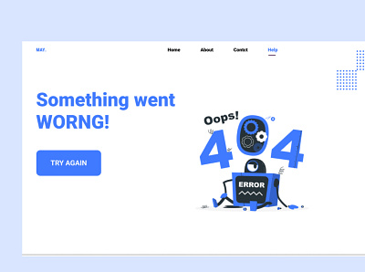 404 Page 404 page dailyui day8 error page