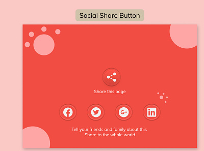 Social Share button dailyui day10 social share