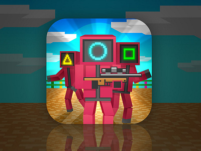 Minecraft Squide Game graphic design icons netflix squid game