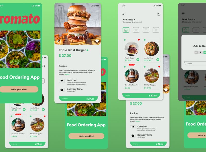 Tomato - Order your Meal by Apaar Sadh on Dribbble