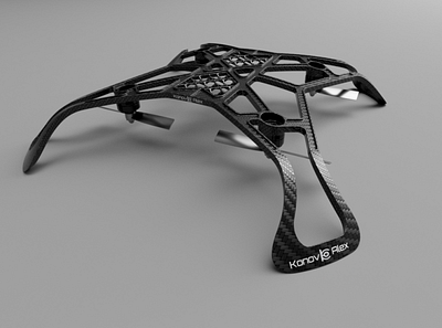 Drone body - X-star 3d 3d printing cad concept design fusion 360 render