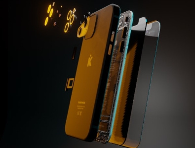 Phone concept 3d 3d art blender branding design render