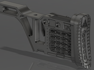 Modular tactical light sniper rifle 3d 3d art blender concept design illustration render