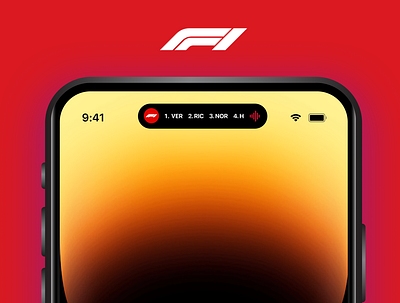 If Formula 1 used the iPhone 14's Dynamic Island dynamic island formula 1 formula one interface ios iphone 14 iphone 14 dynamic island sports ux ui user interface ux