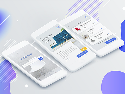 A Furniture App concept design graphic design mobile ui design ux design