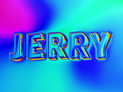 Jerry took the ferry branding chrome colorful design digital art graphic design illustration jerry logo