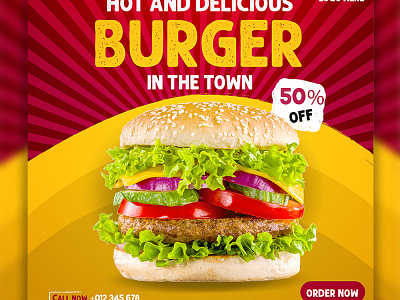 Fast food banner desgine