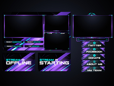 STREAM OVERLAY 3d animation branding desgin graphic design logo overlay overlay desgin stream overlay streaming ui