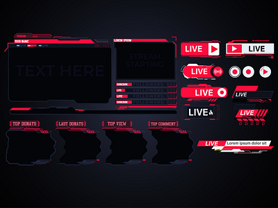 #STREAM OVERLAY 3d animation branding desgin face cam graphic design logo overlay overlay button overlay desgin stream overlay streaming ui