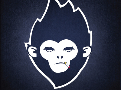 Monkey cigarette cool illustration monkey punk smoking swag