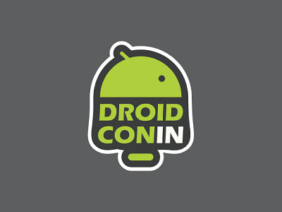 DroidconIN android droid illustration india logo sticker