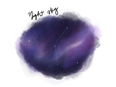 inktober day14 challenge gradient halloween inktober procreate sky star