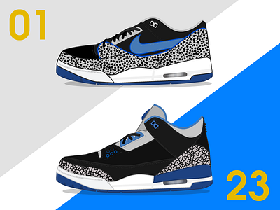 1.23 - dateaversary 23 air assault blue jordans nike shoe sneakerhead sneakers texture