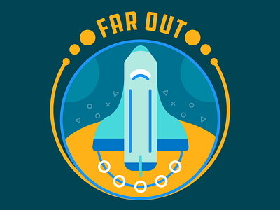 spaceship - 30 min challenge adventure badge color explore far out outerspace space spaceship