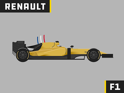 vroom vroom- sticker mule playoff car challenge f1 formula one france french gradient race yellow