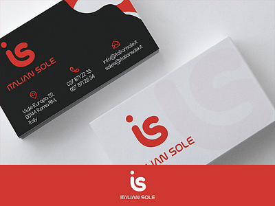 Italian Sole Logo & Business Card business card logo