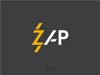 zap logo / just for fun bolt logo type yellow zap
