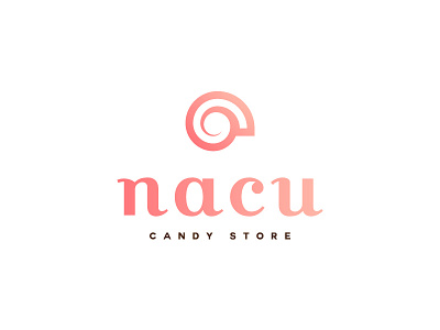 nacu / logo design candy logo mark store
