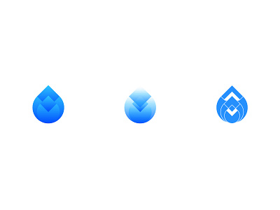 water drops exploration aqua blue drops exploration logo mark water