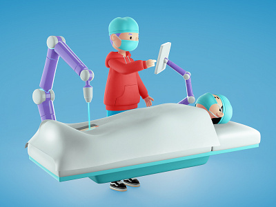 Medicine 3d blue boy bubble design doctor illustration medical object web webdesign