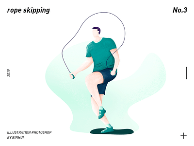 rope skipping illustration photoshop rope skipping sport