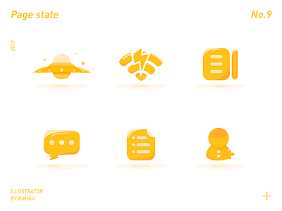 page state icon illustration state ui