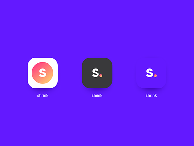 Srhink. App Icons brand branding design logo typography ui vector web design wip