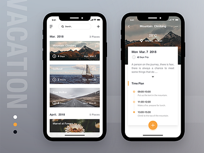 Malang Vacation App app ui vacation