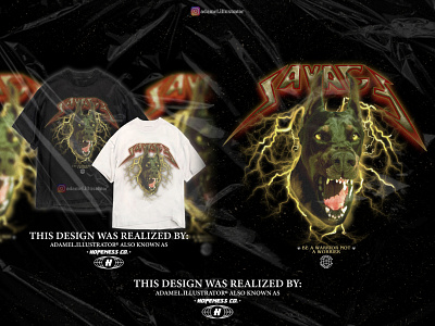 Dobermann Streetwear Design "SAVAGE".