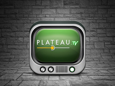 Plateau TV icon android app concept design graphic design icon photoshop plateau tv