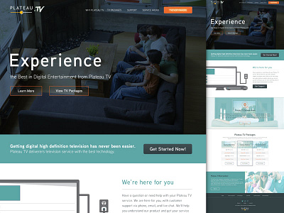 PlateauTV Website Mockup