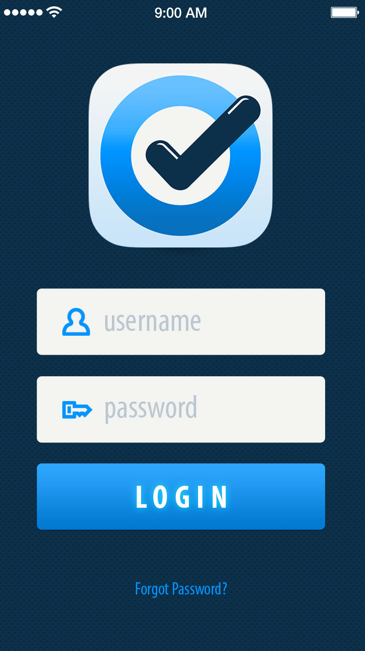 Dribbble CheckInAppLoginRealpixels.jpg by Josh Reeves