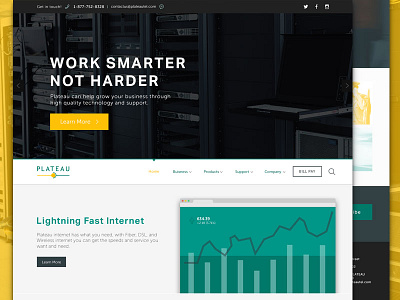 Plateau Website Design design mockup plateau web design website