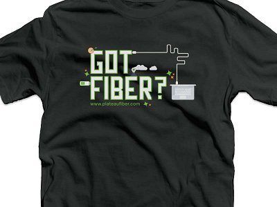 Got Fiber Tee Shirt design fiber internet graphic design illustration t shirt tee shirt
