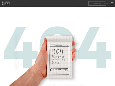 404 Page for an Interaction Design Agency