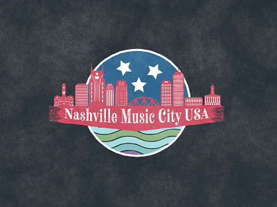 Nashville - Music City USA design graphic design illustration vector