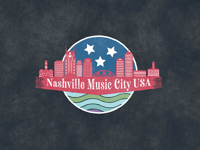 Nashville - Music City USA by Rusty Silo on Dribbble