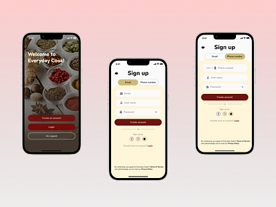 UI Daily - Day 001 - Sign up app daily ui day 001 design ui ux