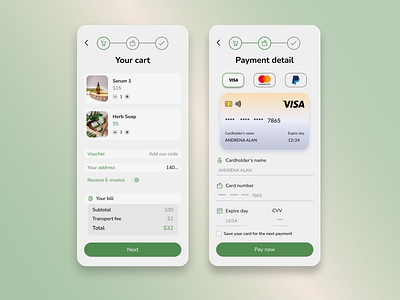 Daily UI #002 - Credit Card Checkout