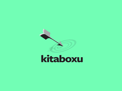 Kitaboxu arrow arrowbooks book bookreader describe logo logodesign read target think