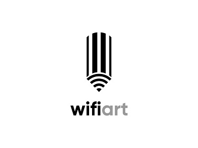 Wi-Fi Art art concept design logo logo interpretations logodesign mood pen pencil wifi